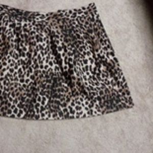 Leopard print skirt